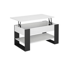 Vicco Table Basse Lifto, Blanc/Anthracite, 92x51cm