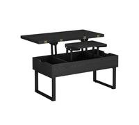 Vicco Table Basse Lifty, Noir, 100x50cm avec Fonction Ascenseur