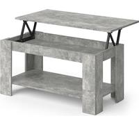 Vicco Table basse Lorenz, 100 x 50 cm avec fonction d'élévation, Béton