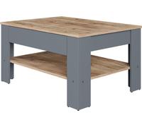 Vicco Table basse Milan, 92.2x65cm, Anthracite/chêne doré