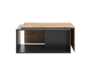 Vicco Table Basse Paul, Anthracite/chêne doré, 90x48cm