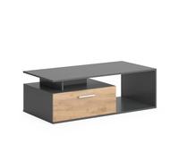 Vicco Table Basse Roland, Anthracite/chêne doré, 118x59cm