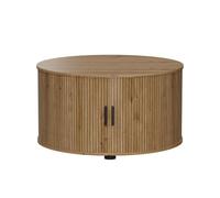 Vicco Table Basse Selva, Chêne 80 x 80 cm | avec porte coulissante, avec fonction de levage et plateau de table réglable en hauteur