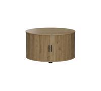 Vicco Table Basse Selva, Chêne, 80x80cm avec Porte coulissante