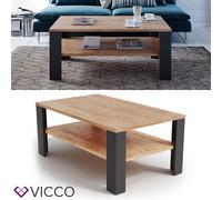Vicco table basse table de salon antracite chêne sable table console
