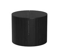Vicco Table Basse Tavilo, Chêne/Noir, 48x48cm, avec Fonction de Levage et paroi latérale Amovible