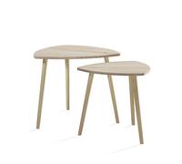 Vicco Table Basse Twino, Sonoma, 60x50cm | Lot de 2, combinable comme surface de rangement et table d’appoint