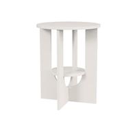 Vicco Table Basse Vareo, Blanc, 40x40cm