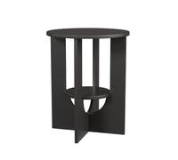 Vicco Table Basse Vareo, Noir, 40x40cm, avec Espace de Rangement supplémentaire pour Un Stockage Pratique