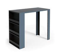 Vicco Table de Bar, Anthracite, 57x117cm, avec étagères Ouvertes pour Le Rangement des ustensiles de Cuisine
