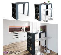 Vicco Table de Bar, Anthracite, 57 x 117 cm