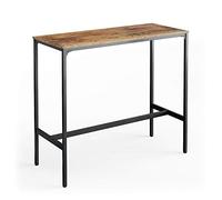 Vicco Table de Bar Fyrk, Bois Antique, 120x50cm, Convient aux comptoirs et Plans de Cuisine, empilable pour Le Rangement