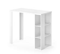 Vicco Table de Bar Noel, Blanc, 120 x 60 cm