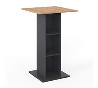 Vicco Table de Bar Rodeo, Anthracite, 70x70cm, utilisable comme Table Haute, Gain de Place pour Les Petits espaces