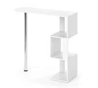 Vicco Table de Bar Vincent, Blanc, 113 x 40 cm