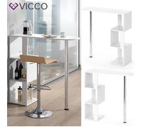 Vicco Table de bar Vincent, 113 x 40 cm, Blanc