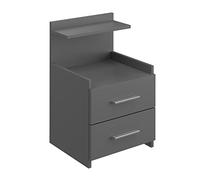 Vicco Table de Chevet Alpin, Anthracite, 40x62cm