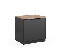 Vicco Table de Chevet Betti, Anthracite/Sonoma, 50x50cm, pour Le Rangement d’Objets du Quotidien et combinable