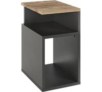 Vicco Table de chevet Elios, 25x65.3cm, Anthracite/chêne doré