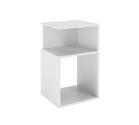 Vicco Table de Chevet Elios, Blanc, 40x65.3cm