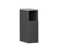 Vicco Table de Chevet Enton, Anthracite/Sonoma, 20x59.5cm | avec 1 porte, convient comme surface de rangement à côté du lit