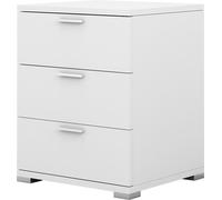 Vicco table de chevet Marseille, 46.2 x 60 cm, Blanc/Blanc