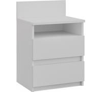 Vicco Table de Chevet Monty, Blanc, 39.6 x 59.1 cm