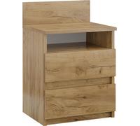 Vicco table de chevet Monty, Chêne de force doré, 39.6 x 59.1 cm