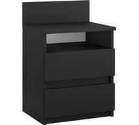 Vicco Table de Chevet Monty, Noir, 39.6 x 59.1 cm