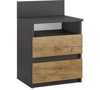 Vicco Table de chevet Monty, Anthracite/chêne doré, 32.3x59.1cm Anthracite/chêne doré G