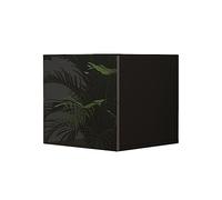 Vicco Table de Chevet Sofie, Noir Haute Brillance, 49.6x51.2cm