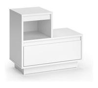 Vicco Table de chevet Tina, Blanc, 59.4x53.2cm Blanc