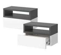 Vicco Table de chevet Urbano, Anthracite, 45x28cm Anthracite G