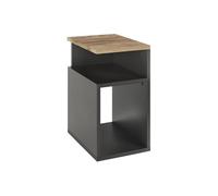 Vicco Table de Nuit Elios, Anthracite/chêne doré, 25x45.3cm | convient pour le rangement d’objets du quotidien et de lampes