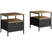 Table de nuit Lunis 51896 Noir