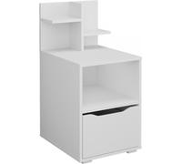 Vicco Table de nuit Ruben, 40x82.2cm avec tiroir, Blanc