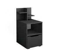 Vicco Table de Nuit Ruben, Anthracite, 40x82.2cm avec tiroir