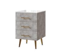 Vicco Table de Nuit Velia, Gris, 41x62cm