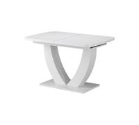 Vicco Table de Salle à Manger Fenaro, Blanc, 120-160 x 80 cm Extensible, avec Fonction d’Extension pour Un Ajustement Flexible de la Taille de la Table