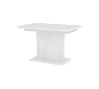 Vicco Table de Salle à Manger Fenaro, Blanc, 120-160 x 80 cm