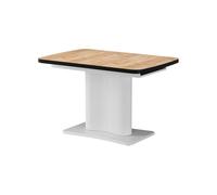 Vicco Table de Salle à Manger Fenaro, Chêne doré/Blanc, 120-160 x 80 cm | extensible, avec fonction d’extension pour des longueurs de table variables