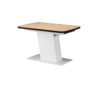 Vicco Table de Salle à Manger Fenaro, Chêne doré/Blanc, 120x80cm Extensible, Extensible pour Une Adaptation Flexible à la Taille de la Table