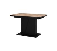 Vicco Table de Salle à Manger Fenaro, Chêne doré/Noir, 120x80cm Extensible, Extensible avec rallonge pour des Dimensions de Table Flexibles