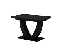 Vicco Table de Salle à Manger Fenaro, Noir, 120-160 x 80 cm | extensible, avec fonction d’extension pour un ajustement flexible de la taille de la table