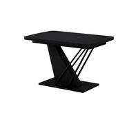 Vicco Table de Salle à Manger Fenaro, Noir, 120x80cm Extensible