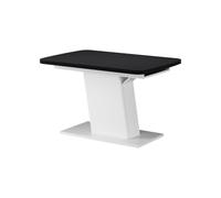 Vicco Table de Salle à Manger Fenaro, Noir/Blanc, 120-160 x 80 cm