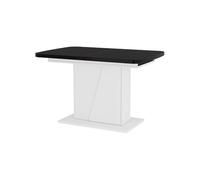 Vicco Table de Salle à Manger Fenaro, Noir/Blanc, 120-160 x 80 cm Extensible, Extensible avec rallonge pour des Dimensions de Table Flexibles