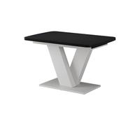 Vicco Table de Salle à Manger Fenaro, Noir/Blanc, 120x80cm Extensible