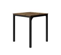 Vicco Table de Salle à Manger Fyrk, Noir/chêne Rustique, 70x70cm | convient pour salle à manger, cuisine ou espaces extérieurs couverts