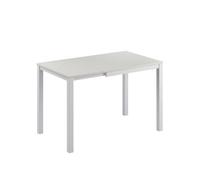 Vicco Table de Salle à Manger Granny, Blanc, 120x70cm Extensible, avec Fonction d’Extension pour des Longueurs de Table Variables